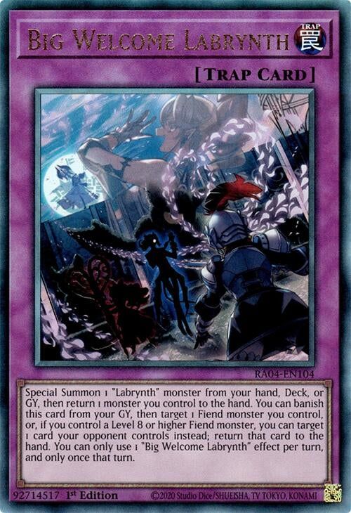 Image for Big Welcome Labrynth (PUR) (Quarter Century Stampede) (RA04-EN104) - YuGiOh
