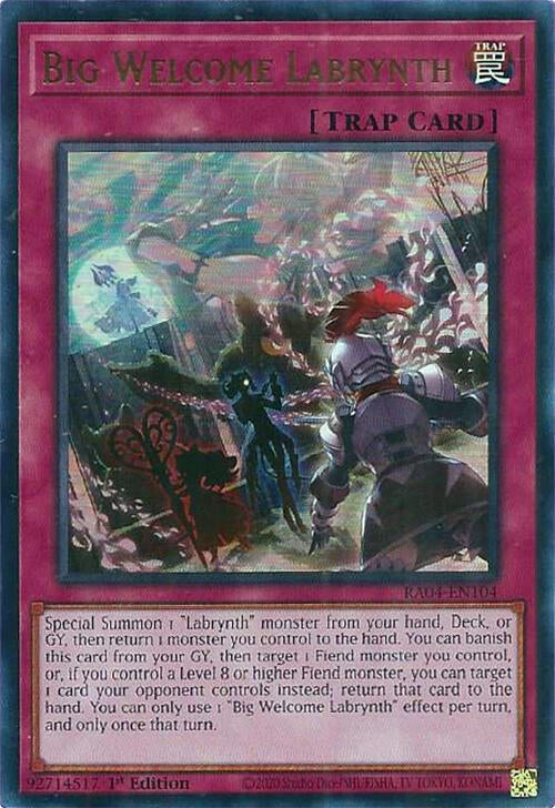 Image for Big Welcome Labrynth (UR) (Quarter Century Stampede) (RA04-EN104) - YuGiOh