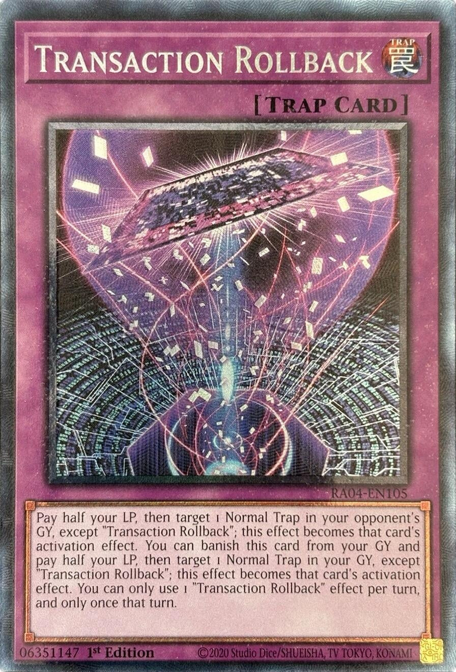Image for Transaction Rollback (PCR) (Quarter Century Stampede) (RA04-EN105) - YuGiOh