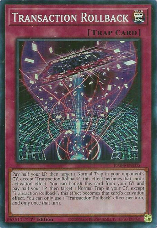 Image for Transaction Rollback (Quarter Century Stampede) (RA04-EN105) - YuGiOh