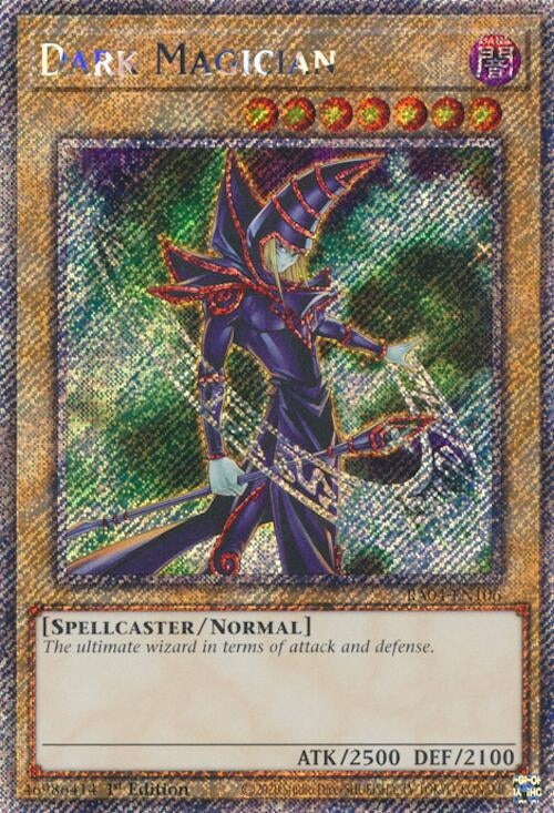 Image for Dark Magician (6th Art) (Platinum Secret Rare) (Quarter Century Stampede) (RA04-EN106) - YuGiOh