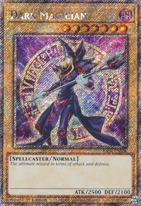 Image for Dark Magician (8th Art) (Platinum Secret Rare) (Quarter Century Stampede) (RA04-EN106) - YuGiOh