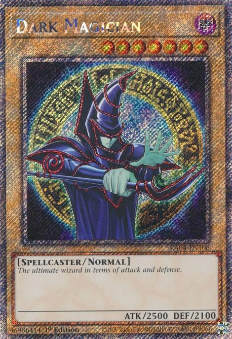Image for Dark Magician (9th Art) (Platinum Secret Rare) (Quarter Century Stampede) (RA04-EN106) - YuGiOh
