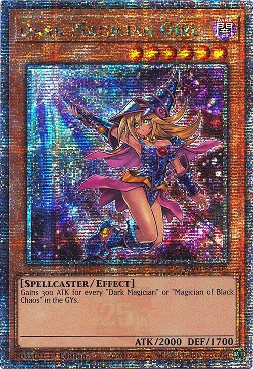 Image for Dark Magician Girl (7th Art) (Quarter Century Secret Rare) (Quarter Century Stampede) (RA04-EN107) - YuGiOh