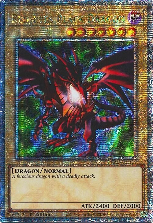Image for Red-Eyes Black Dragon (4th Art) (Quarter Century Secret Rare) (Quarter Century Stampede) (RA04-EN109) - YuGiOh