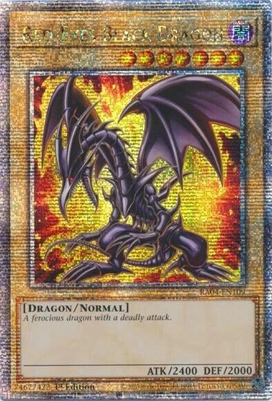 Image for Red-Eyes Black Dragon (7th Art) (Quarter Century Secret Rare) (Quarter Century Stampede) (RA04-EN109) - YuGiOh