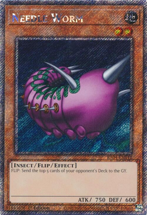 Image for Needle Worm (Platinum Secret Rare) (Quarter Century Stampede) (RA04-EN112) - YuGiOh