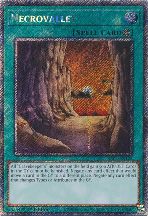 Image for Necrovalley (Platinum Secret Rare) (Quarter Century Stampede) (RA04-EN122) - YuGiOh