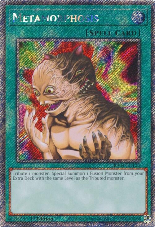 Image for Metamorphosis (Platinum Secret Rare) (Quarter Century Stampede) (RA04-EN123) - YuGiOh