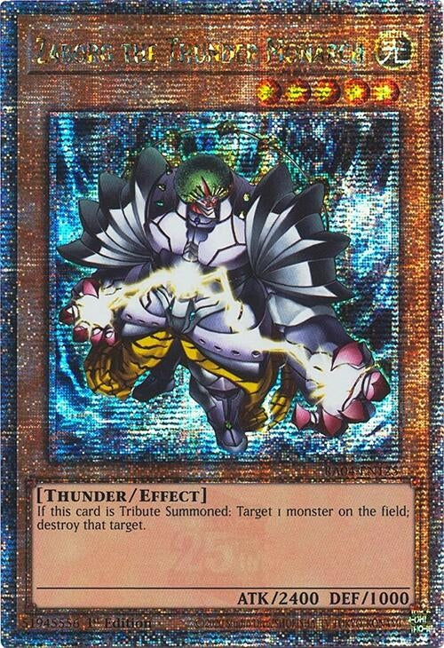 Image for Zaborg the Thunder Monarch (Quarter Century Secret Rare) (Quarter Century Stampede) (RA04-EN125) - YuGiOh