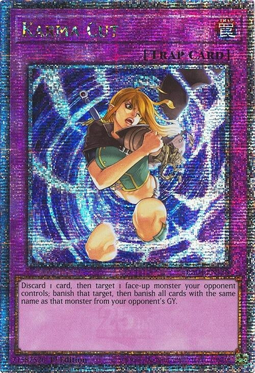 Image for Karma Cut (Quarter Century Secret Rare) (Quarter Century Stampede) (RA04-EN128) - YuGiOh