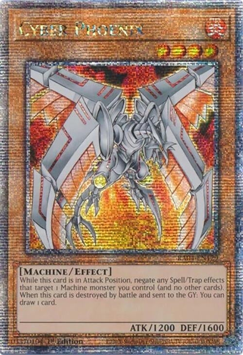 Image for Cyber Phoenix (Quarter Century Secret Rare) (Quarter Century Stampede) (RA04-EN129) - YuGiOh