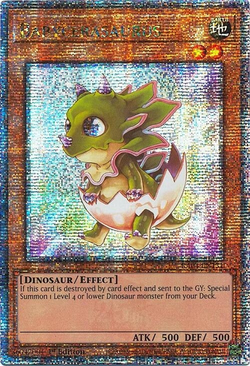 Image for Babycerasaurus (Quarter Century Secret Rare) (Quarter Century Stampede) (RA04-EN131) - YuGiOh