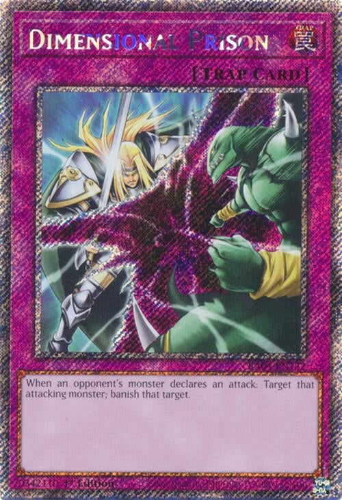Image for Dimensional Prison (Platinum Secret Rare) (Quarter Century Stampede) (RA04-EN132) - YuGiOh
