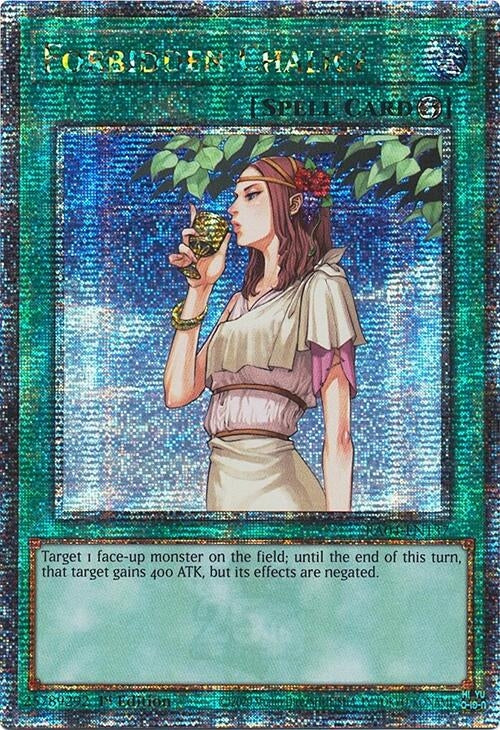 Image for Forbidden Chalice (Quarter Century Secret Rare) (Quarter Century Stampede) (RA04-EN137) - YuGiOh