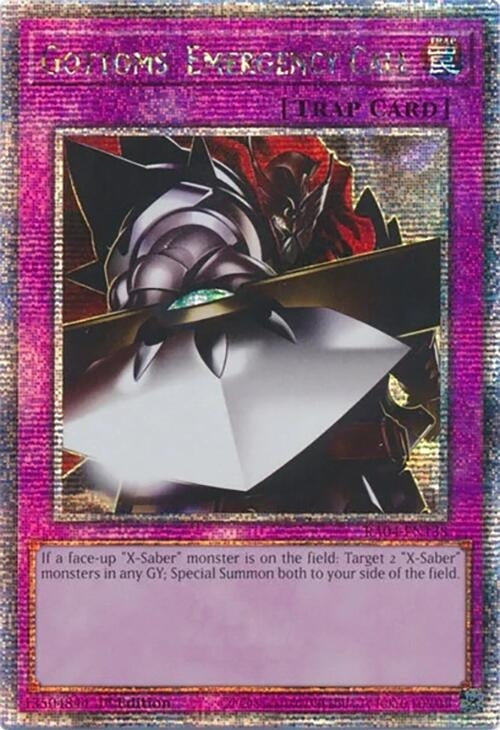 Image for Gottoms' Emergency Call (Quarter Century Secret Rare) (Quarter Century Stampede) (RA04-EN138) - YuGiOh