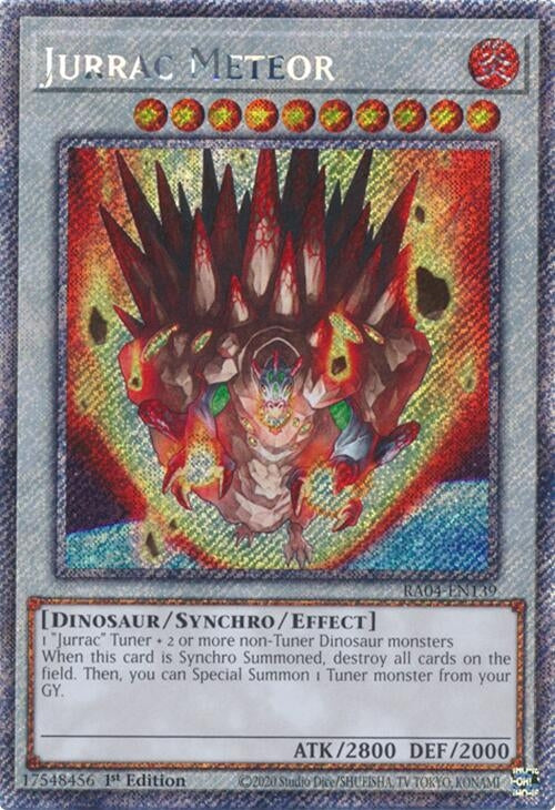 Image for Jurrac Meteor (Platinum Secret Rare) (Quarter Century Stampede) (RA04-EN139) - YuGiOh