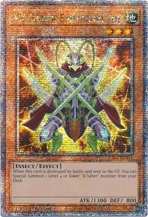 Image for XX-Saber Emmersblade (Quarter Century Secret Rare) (Quarter Century Stampede) (RA04-EN141) - YuGiOh
