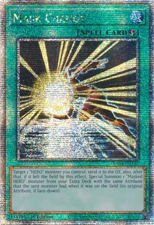 Image for Mask Change (Quarter Century Secret Rare) (Quarter Century Stampede) (RA04-EN142) - YuGiOh