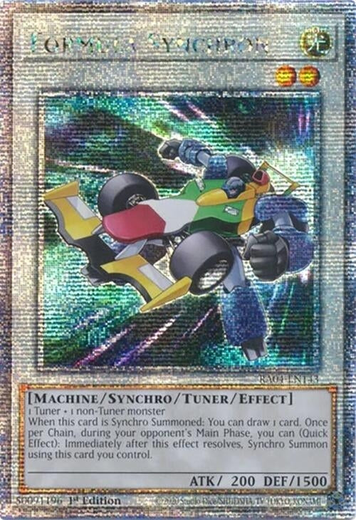 Image for Formula Synchron (Quarter Century Secret Rare) (Quarter Century Stampede) (RA04-EN143) - YuGiOh