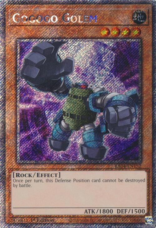 Image for Gogogo Golem (Platinum Secret Rare) (Quarter Century Stampede) (RA04-EN152) - YuGiOh