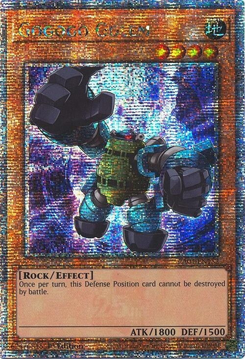 Image for Gogogo Golem (Quarter Century Secret Rare) (Quarter Century Stampede) (RA04-EN152) - YuGiOh