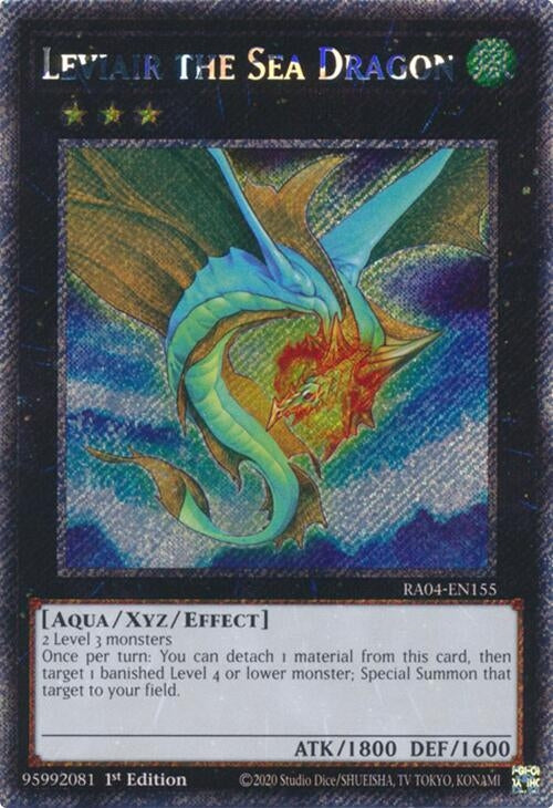 Image for Leviair the Sea Dragon (Platinum Secret Rare) (Quarter Century Stampede) (RA04-EN155) - YuGiOh