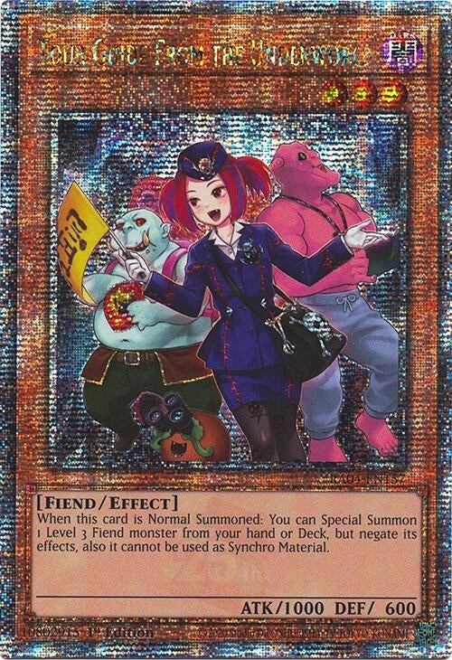 Image for Tour Guide from the Underworld (Alternate Art) (Quarter Century Secret Rare) (Quarter Century Stampede) (RA04-EN157) - YuGiOh