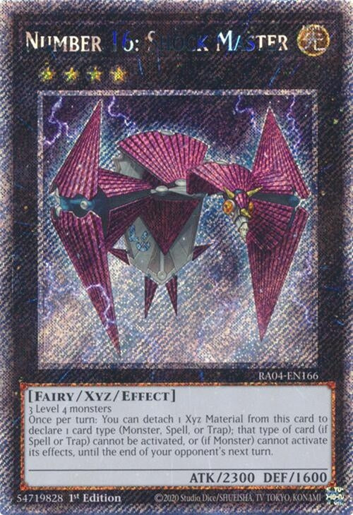 Image for Number 16: Shock Master (Platinum Secret Rare) (Quarter Century Stampede) (RA04-EN166) - YuGiOh
