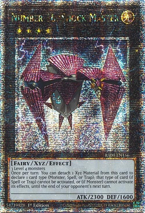 Image for Number 16: Shock Master (Quarter Century Secret Rare) (Quarter Century Stampede) (RA04-EN166) - YuGiOh