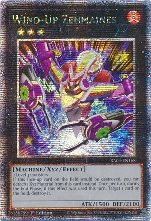 Image for Wind-Up Zenmaines (Quarter Century Secret Rare) (Quarter Century Stampede) (RA04-EN168) - YuGiOh