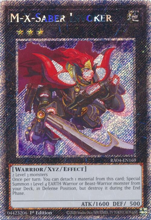 Image for M-X-Saber Invoker (Platinum Secret Rare) (Quarter Century Stampede) (RA04-EN169) - YuGiOh