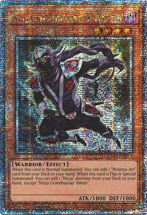 Image for Ninja Grandmaster Hanzo (Quarter Century Secret Rare) (Quarter Century Stampede) (RA04-EN173) - YuGiOh