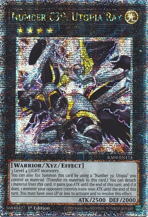 Image for Number C39: Utopia Ray (Quarter Century Secret Rare) (Quarter Century Stampede) (RA04-EN174) - YuGiOh
