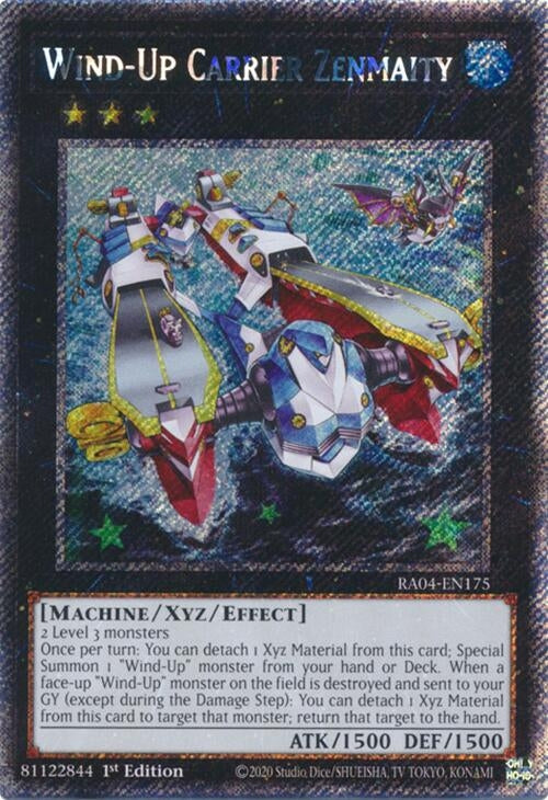Image for Wind-Up Carrier Zenmaity (Platinum Secret Rare) (Quarter Century Stampede) (RA04-EN175) - YuGiOh