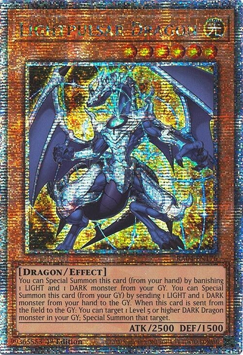 Image for Lightpulsar Dragon (Quarter Century Secret Rare) (Quarter Century Stampede) (RA04-EN176) - YuGiOh