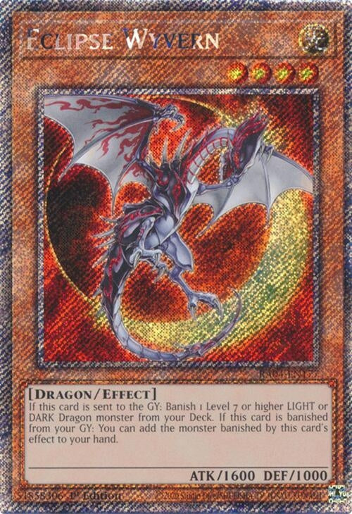 Image for Eclipse Wyvern (Platinum Secret Rare) (Quarter Century Stampede) (RA04-EN177) - YuGiOh