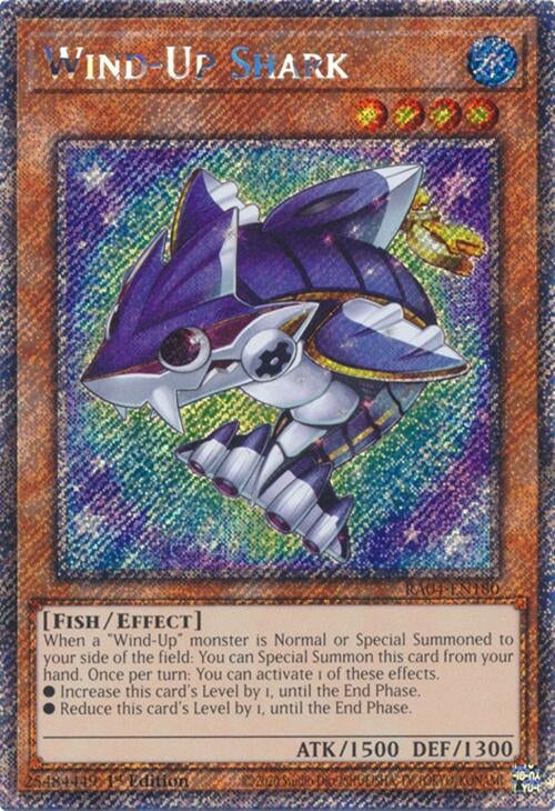 Image for Wind-Up Shark (Platinum Secret Rare) (Quarter Century Stampede) (RA04-EN180) - YuGiOh