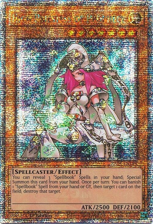 Image for High Priestess of Prophecy (Quarter Century Secret Rare) (Quarter Century Stampede) (RA04-EN184) - YuGiOh