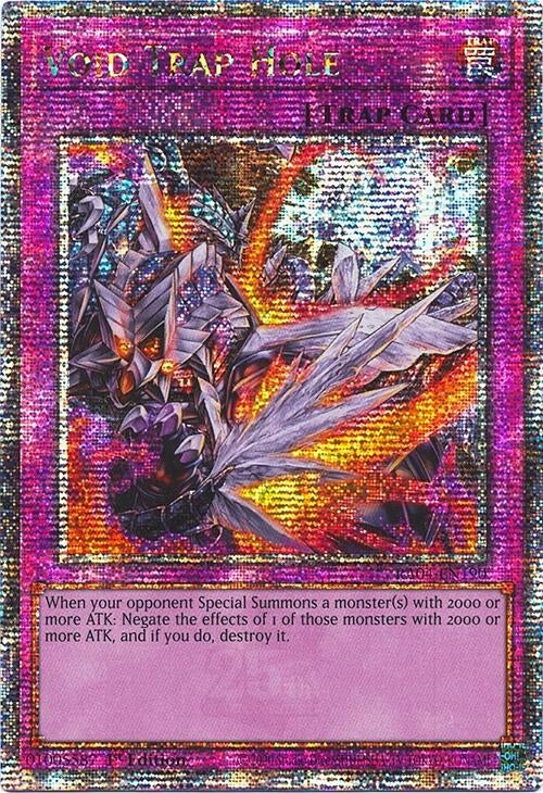 Image for Void Trap Hole (Quarter Century Secret Rare) (Quarter Century Stampede) (RA04-EN190) - YuGiOh