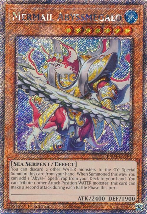 Image for Mermail Abyssmegalo (Platinum Secret Rare) (Quarter Century Stampede) (RA04-EN191) - YuGiOh