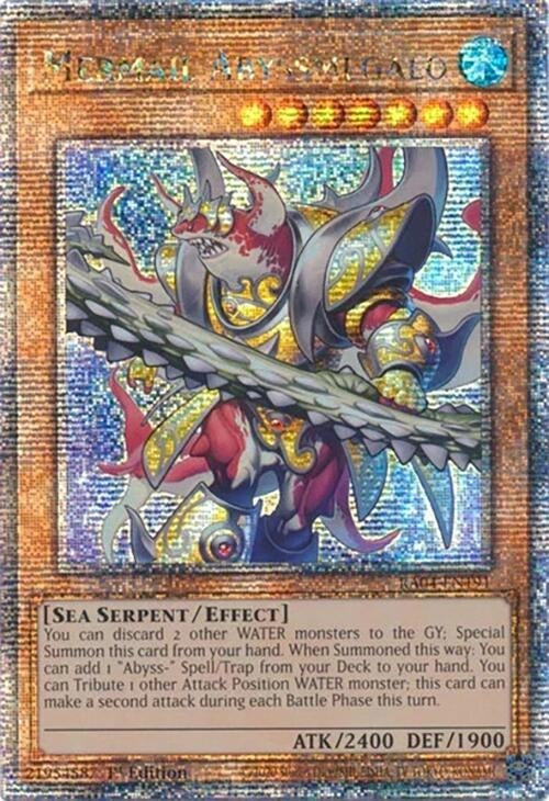 Image for Mermail Abyssmegalo (Quarter Century Secret Rare) (Quarter Century Stampede) (RA04-EN191) - YuGiOh