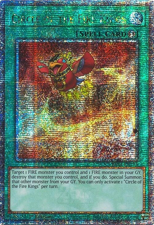 Image for Circle of the Fire Kings (Quarter Century Secret Rare) (Quarter Century Stampede) (RA04-EN195) - YuGiOh