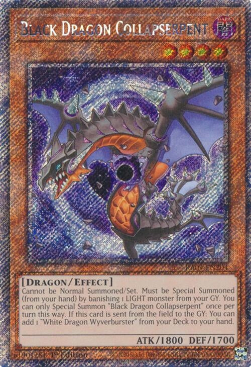 Image for Black Dragon Collapserpent (Platinum Secret Rare) (Quarter Century Stampede) (RA04-EN204) - YuGiOh