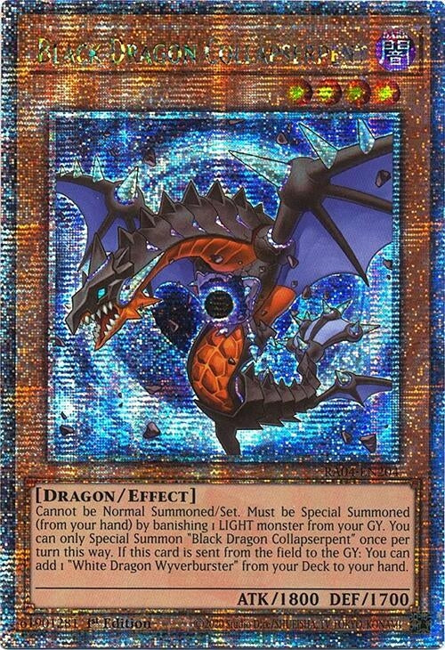 Image for Black Dragon Collapserpent (Quarter Century Secret Rare) (Quarter Century Stampede) (RA04-EN204) - YuGiOh