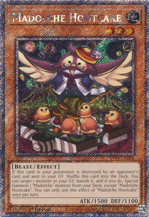 Image for Madolche Hootcake (Platinum Secret Rare) (Quarter Century Stampede) (RA04-EN206) - YuGiOh