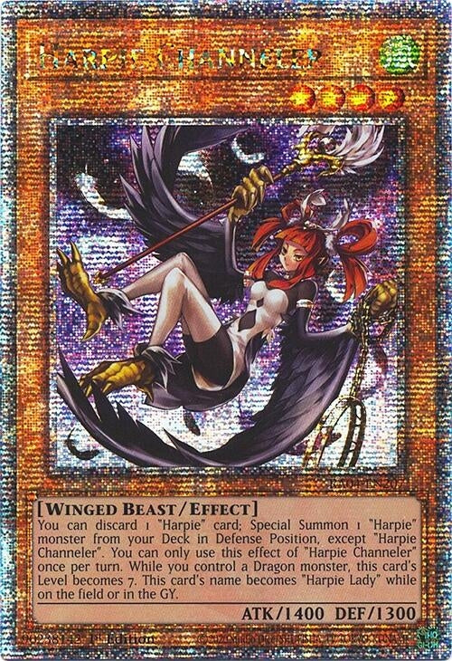 Image for Harpie Channeler (Quarter Century Secret Rare) (Quarter Century Stampede) (RA04-EN207) - YuGiOh