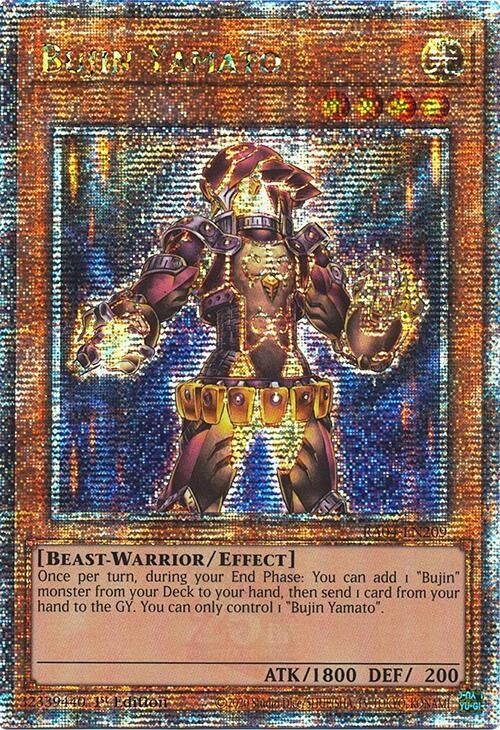 Image for Bujin Yamato (Quarter Century Secret Rare) (Quarter Century Stampede) (RA04-EN209) - YuGiOh