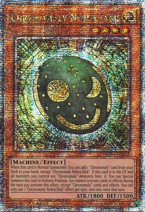 Image for Chronomaly Nebra Disk (Quarter Century Secret Rare) (Quarter Century Stampede) (RA04-EN213) - YuGiOh