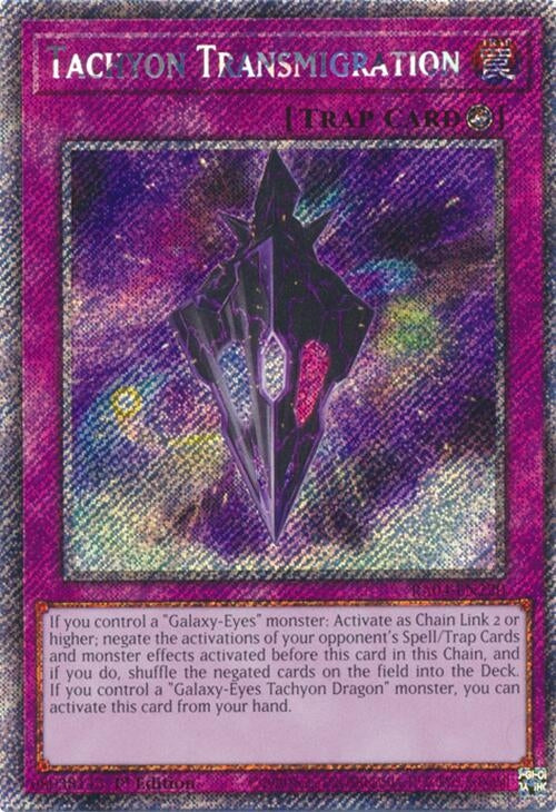 Image for Tachyon Transmigration (Platinum Secret Rare) (Quarter Century Stampede) (RA04-EN220) - YuGiOh